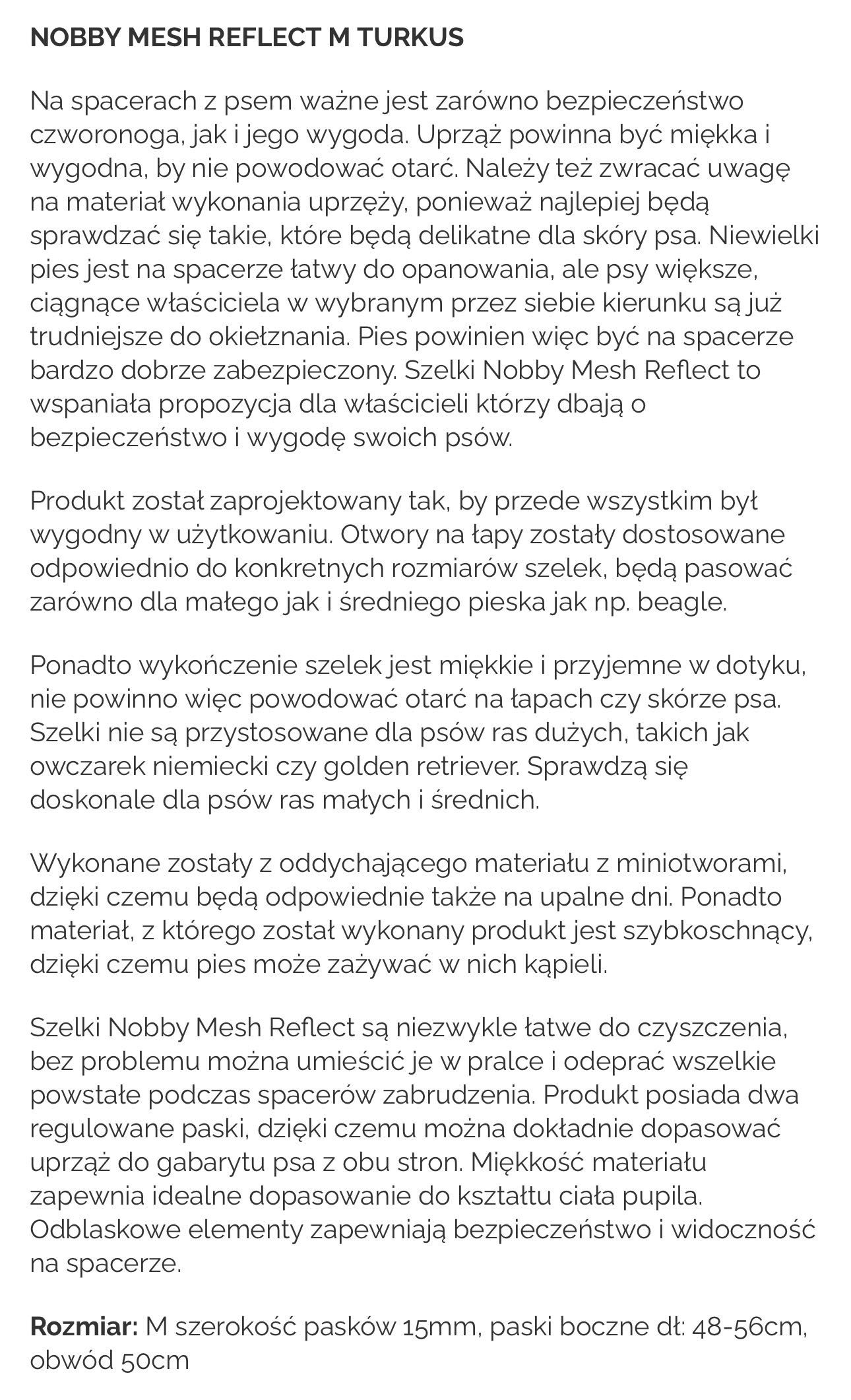 Nowe szelki dla psa