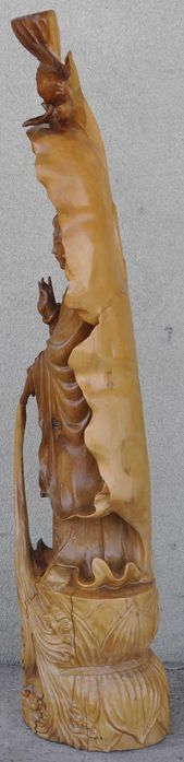 Figura Kiki Statua Buddy Rzeźba z Drzewa Sandałowego Dekoracja 100cm!!