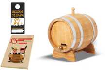Dębowa beczka 20L na whisky bimber wino nalewki prezent (Atest PZH)