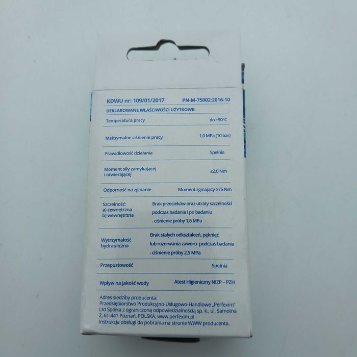Zawór kulowy Perfexim PHA-055 1/2''