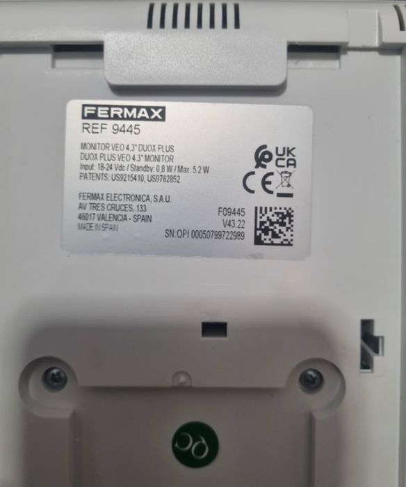 Video porteiro Fermax 9445