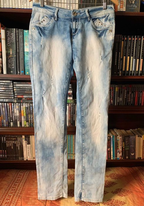 Calças de Ganga, tamanho 40 / L