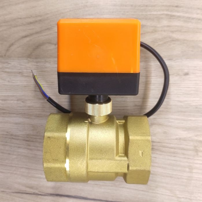 Кран шаровый DN50 с электроприводом 220 вольт