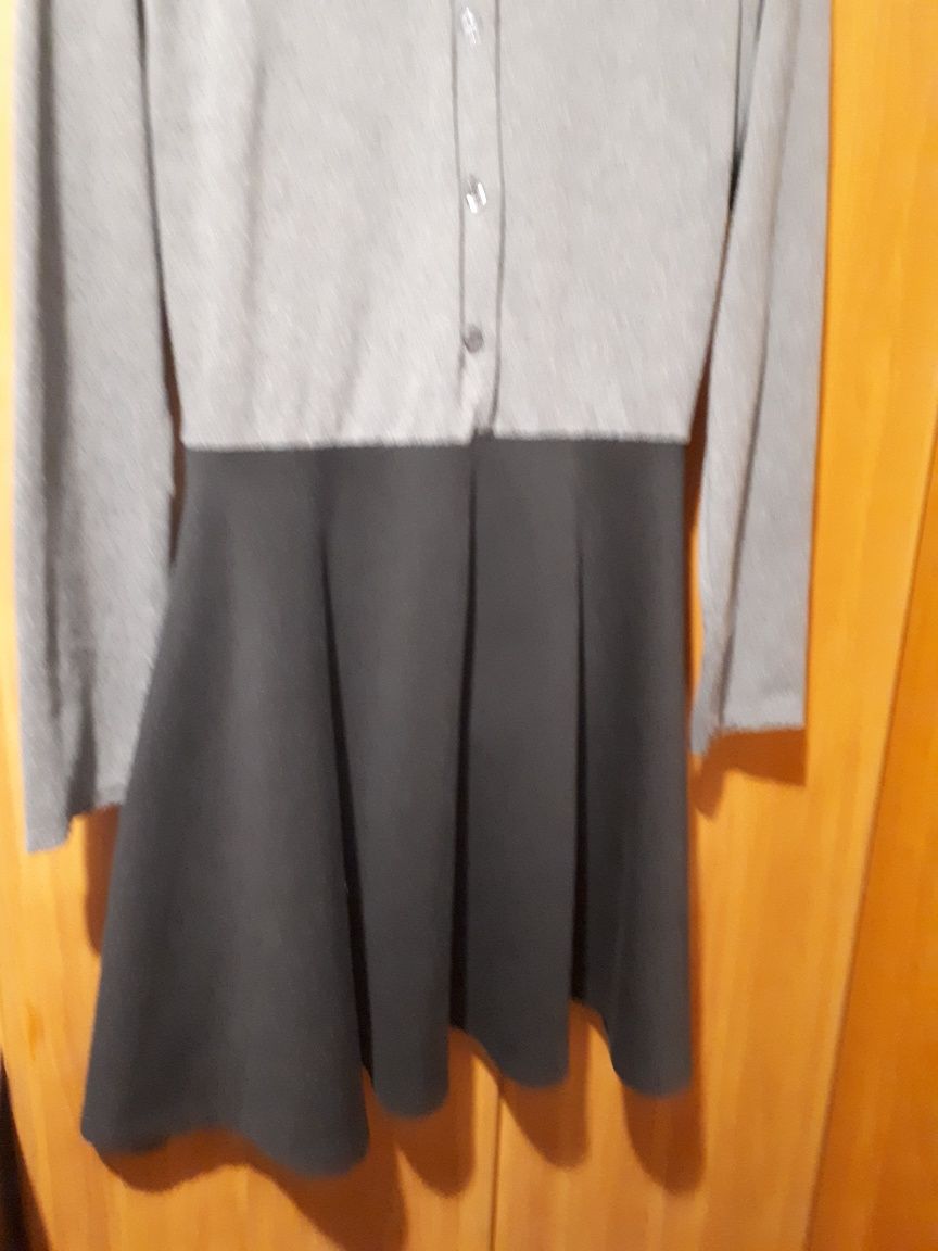 sukienka czarno szara roz 170