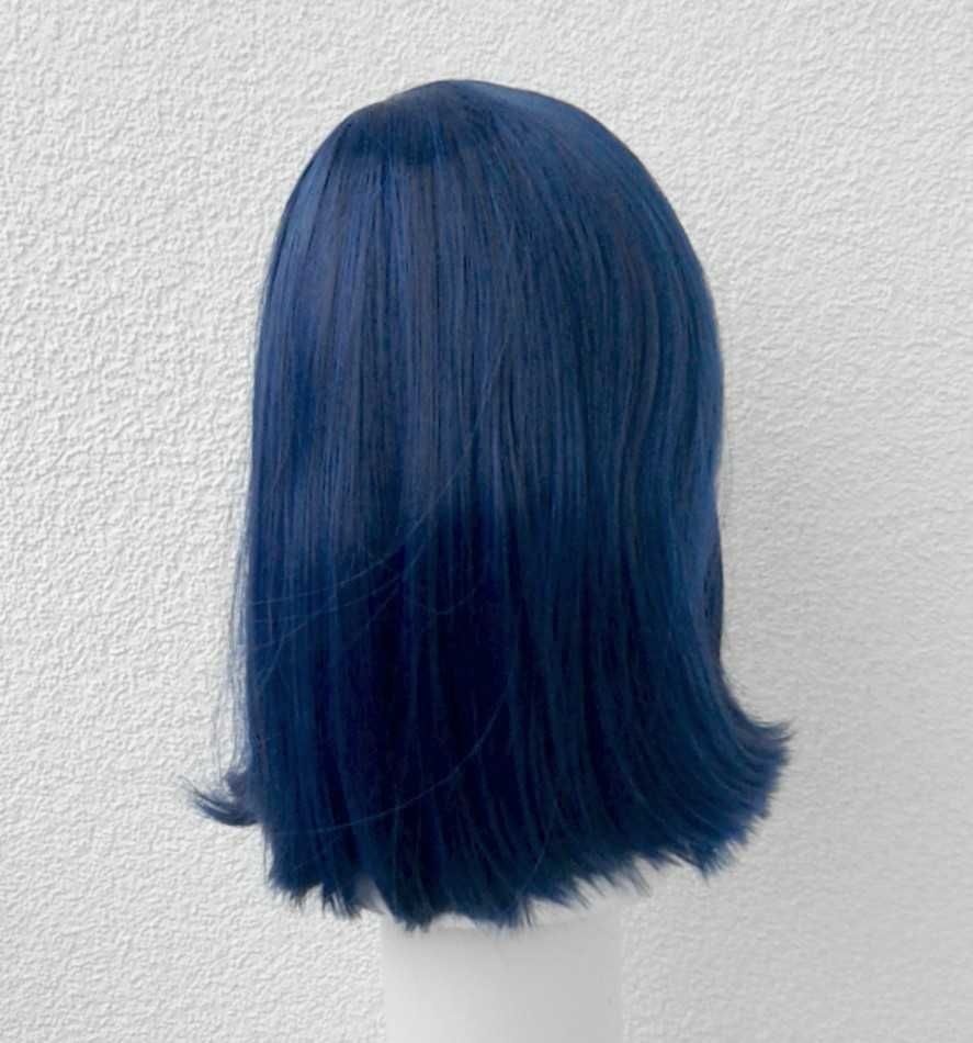 Ichigo Darling in the franxx cosplay granatowa niebieska krótka peruka