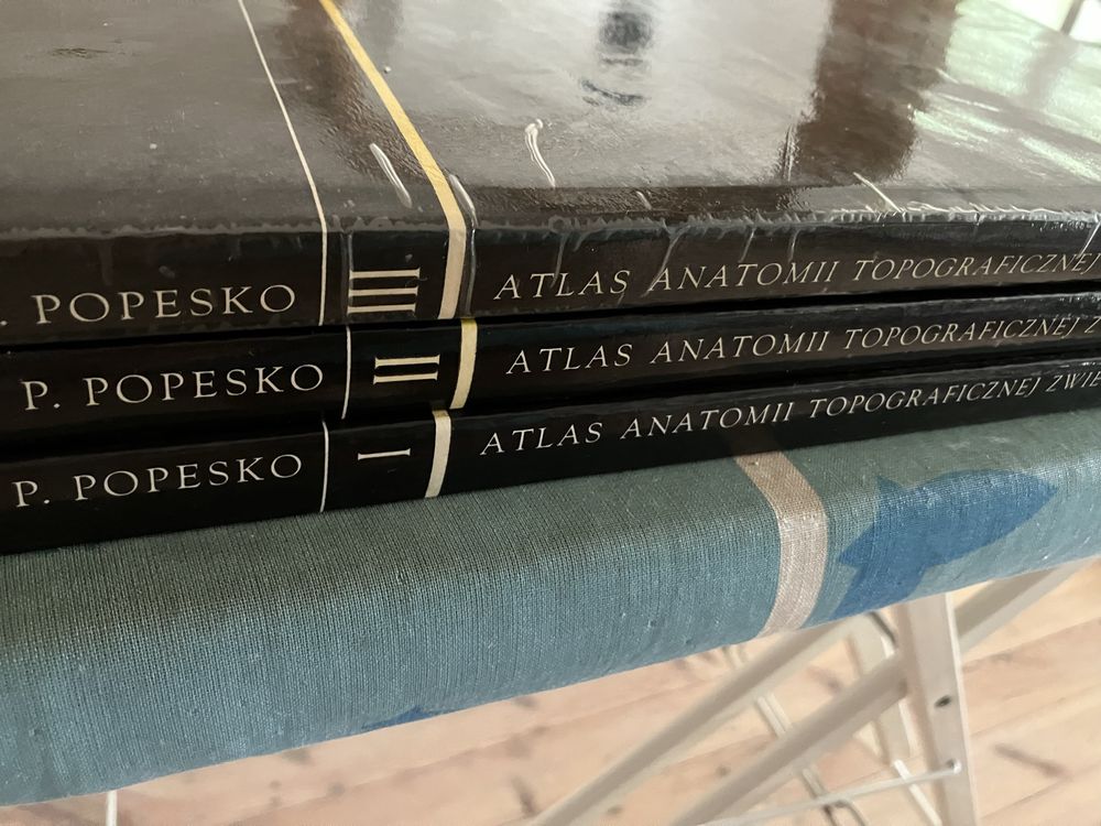 Atlas Anatomii Topograficznej Zwierząt Domowych t 1-3 kpl P Popesko
