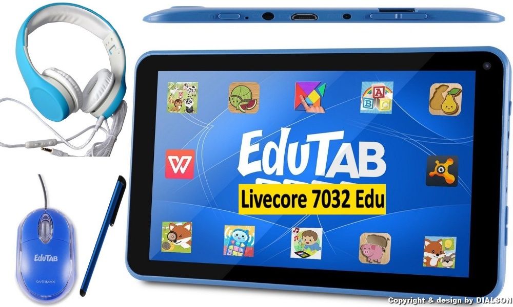 Tablet Edukacyjny Dzieci OVERMAX EDUTAB Multiset Prezent dla Dziecka