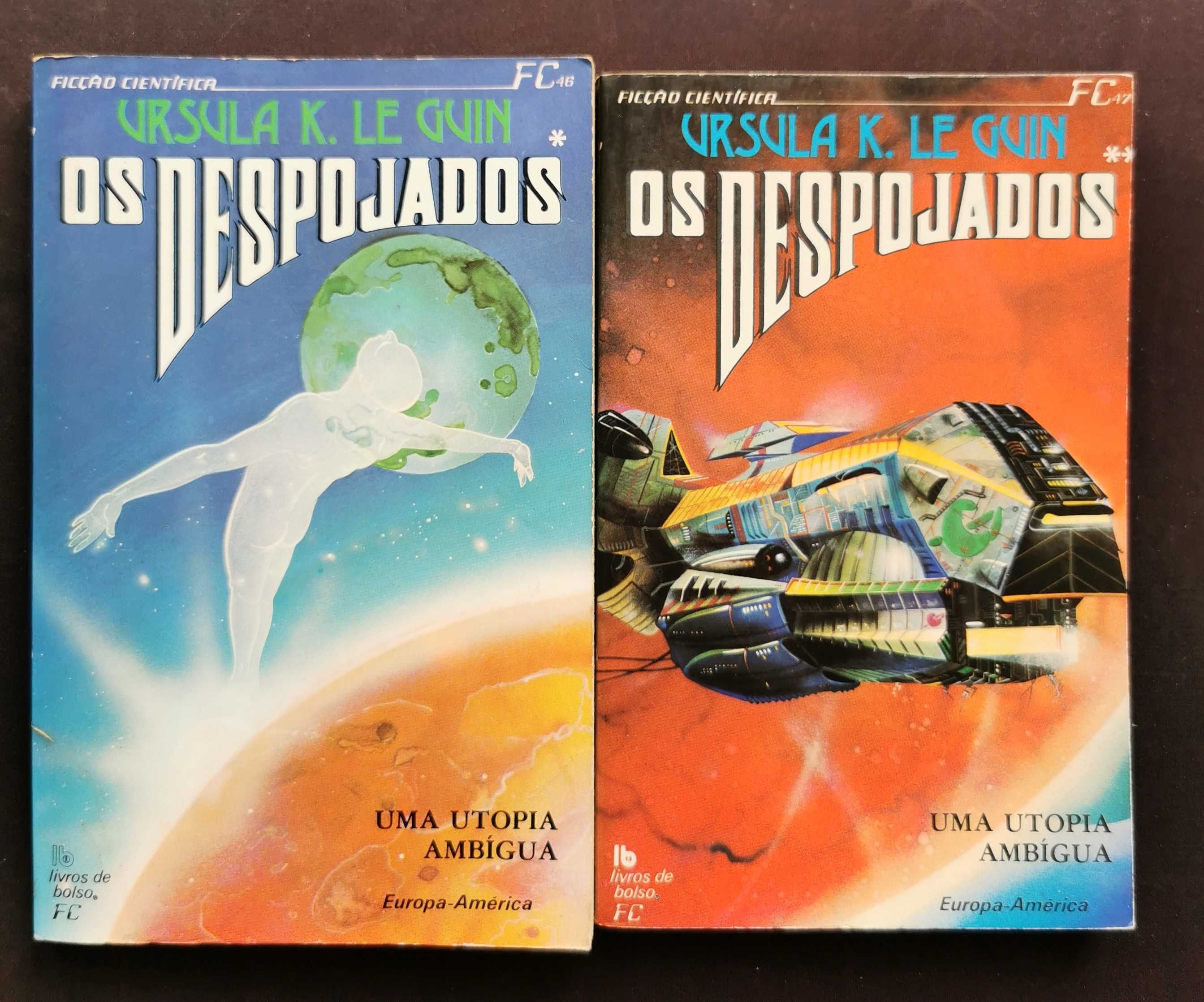 Europa-América, ficção científica. Ursula K. Le Guin, Robert Heinlein