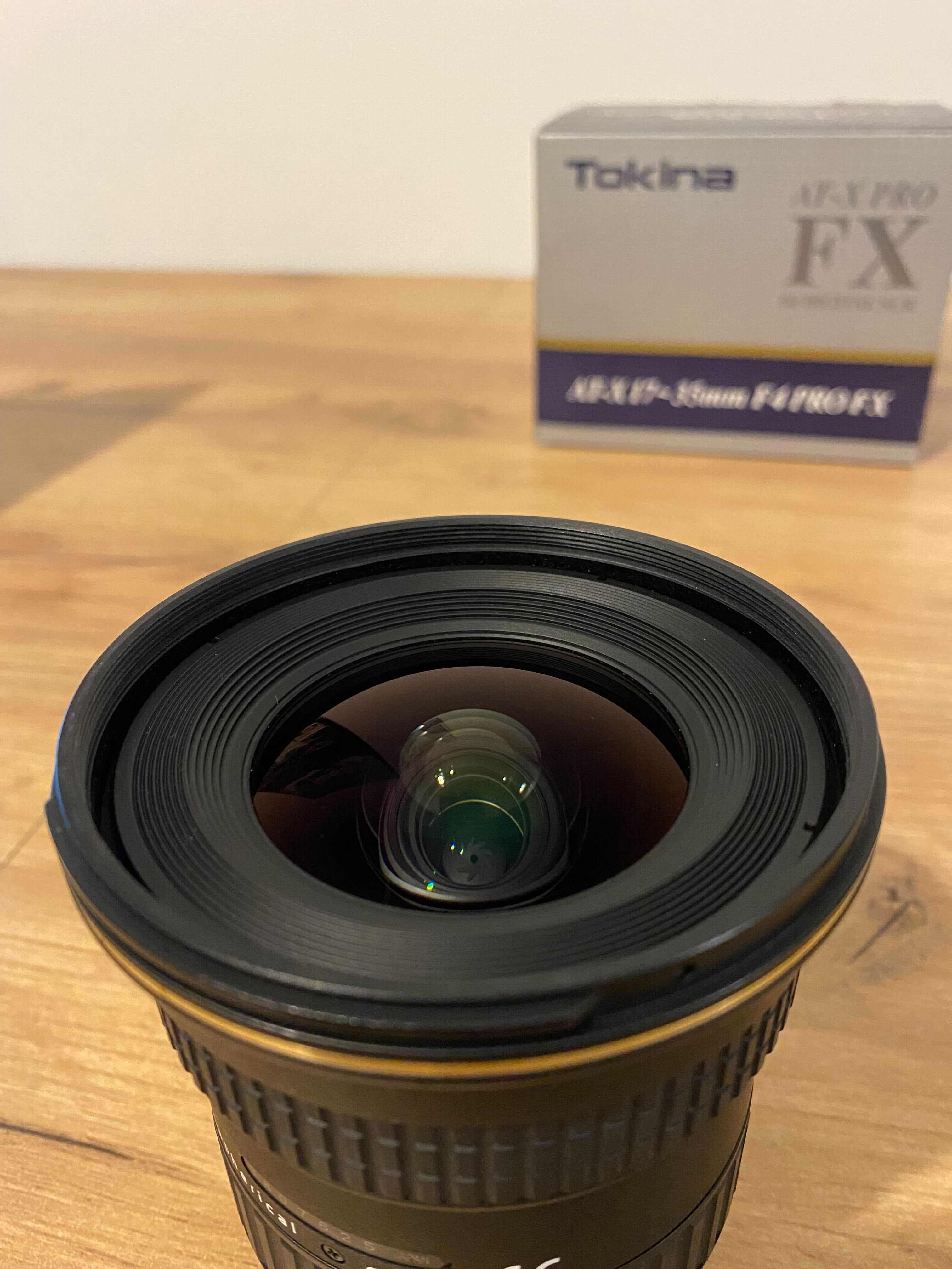 Szeroki Obiektyw Tokina AT-X 17-35mm F4 PRO FX do Nikona 100% sprawny