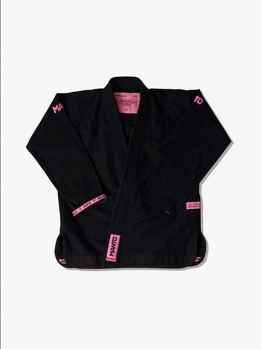 MANTO KIMONO GI BJJ DLA KOBIET jiu-jitsu aikido rise czarno-różowe
