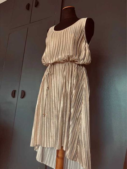Sukienka złota H&M M/L