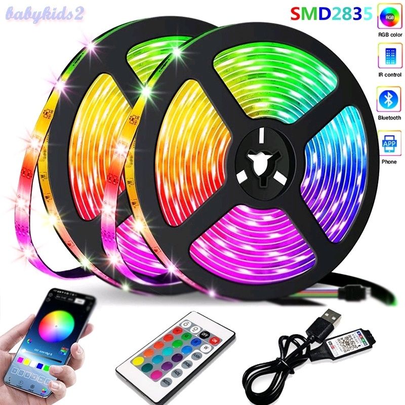 Diody na wstążce/ 5 M/  LED RGB 2835 sterowanie Bluetooth USB elastycz