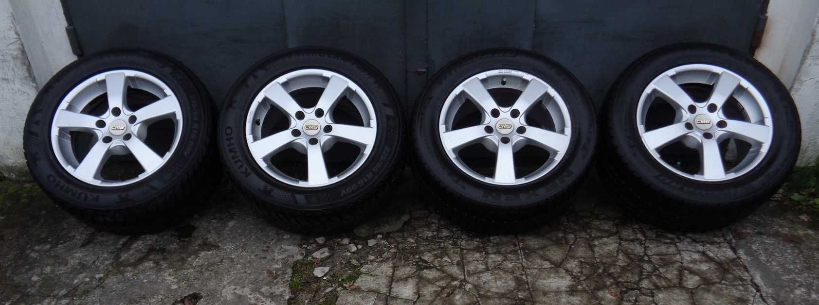 Alufelgi CMS 16 cali 5x112 VW, Audi, Seat, Skoda + opony zimowe 8mm