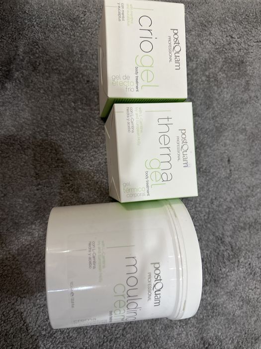 Cremes  de corpo, crio gel, therma gel e moulding gel
