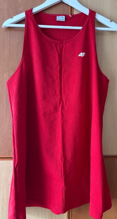 Czerwony T-shirt 4F roz.XL