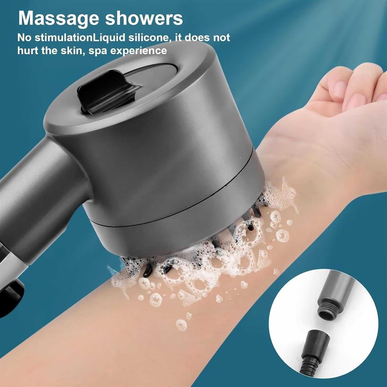 Słuchawka Prysznicowa Głowica do prysznica wanny natryskowa Wąż masaż