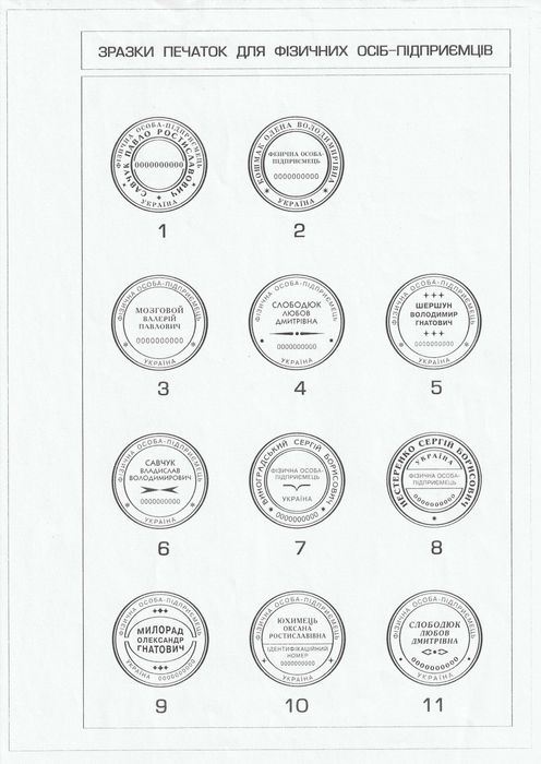 Печатка. Оснастка для печатки+кліше.