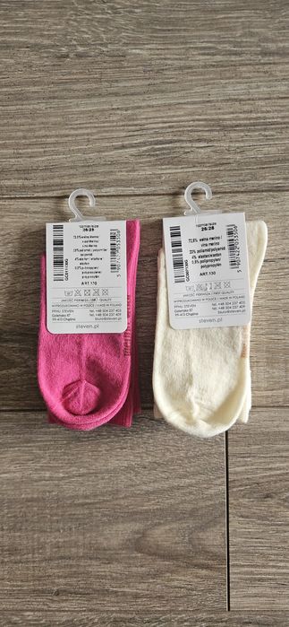 2x Skarpetki dziecięce merino wool wełniane NOWE