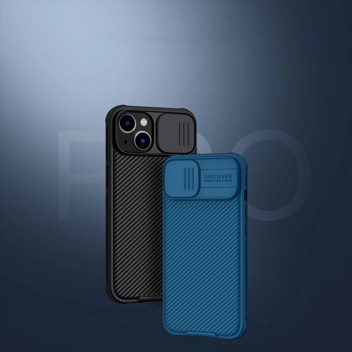 Nillkin CamShield Pro Case etui iPhone 14 Plus osłona na aparat czarny