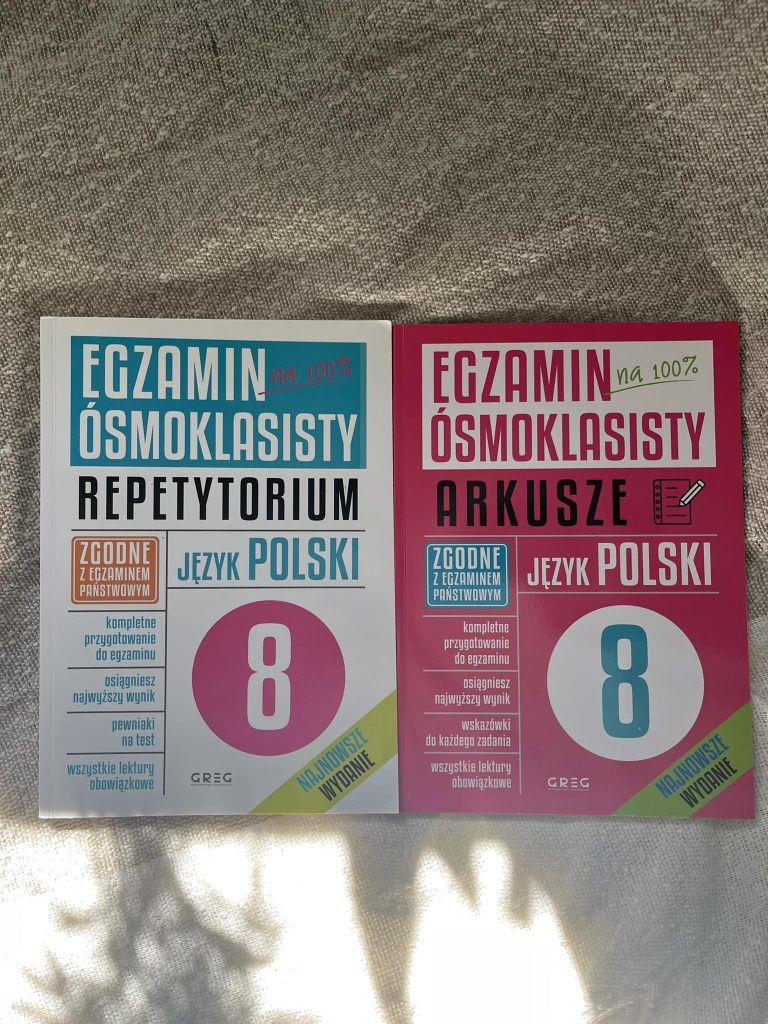 repetytorium i arkusze egzamin ósmoklasity