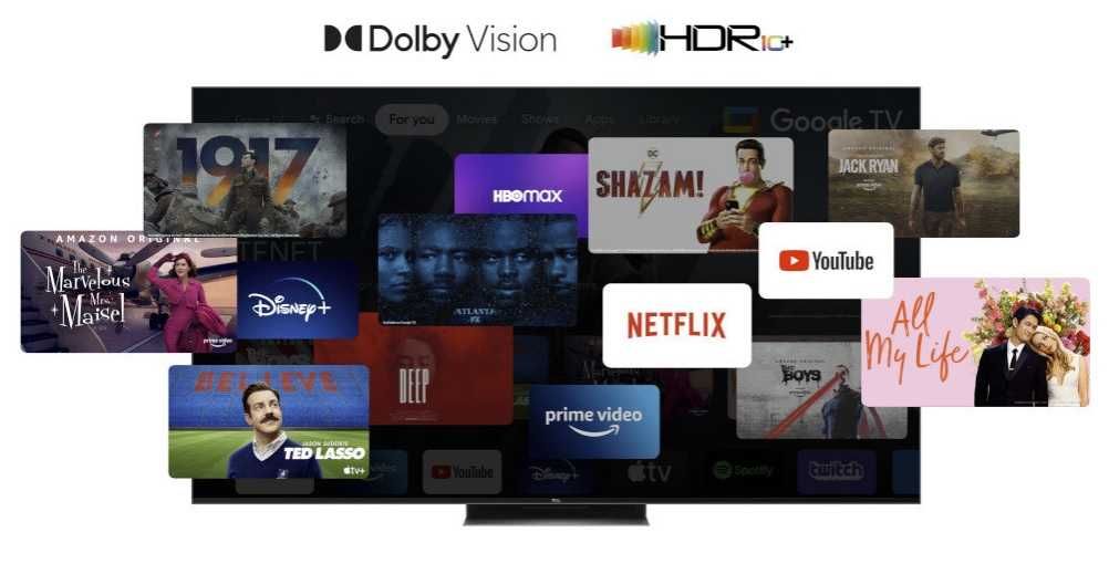 Telewizor TCL 55C845 Mini LED 4K UHD 144Hz Bluetooth, Wi-Fi, HDMI 2.1.