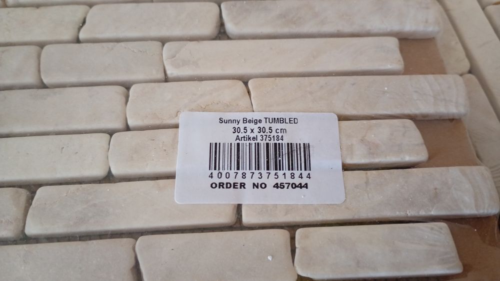Mozaika kamienna Sunny beige Tumbled 30,5x30,5cm