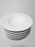 białe talerze obiadowe głębokie Spal porcelana 6 sztuk
