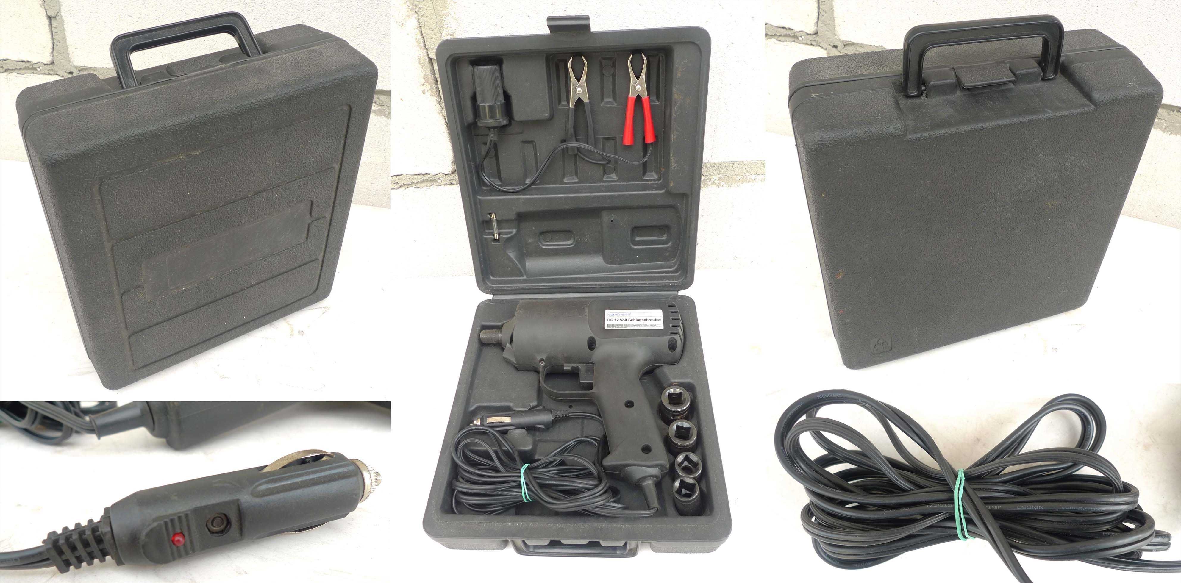 CarTrend elektryczny klucz udarowy 12V walizka nasadki adapter