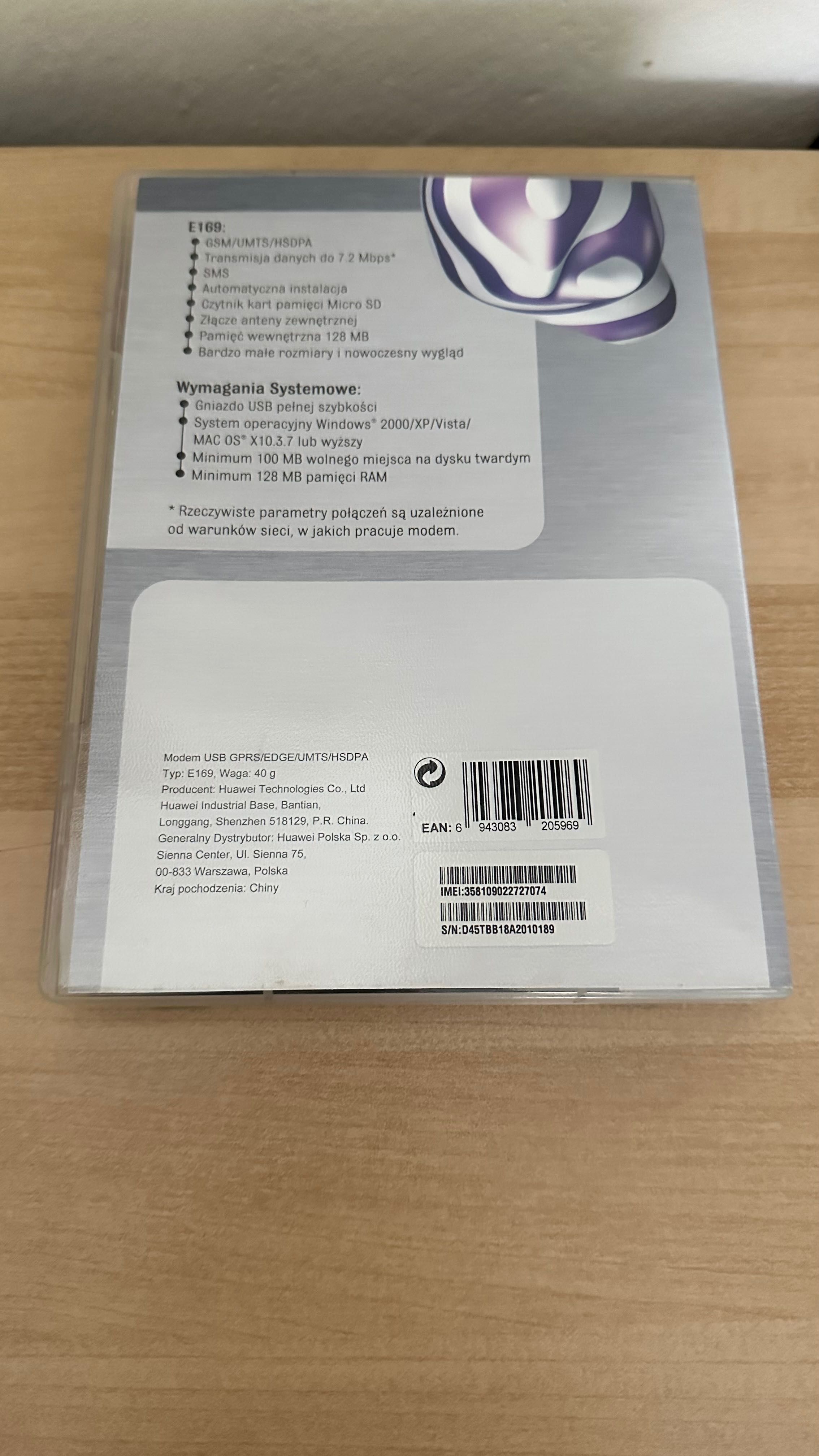 Play Online E169 modem USB
