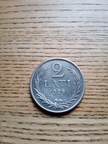 2 лата 1925 Латвия серебро