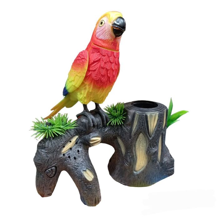 Попугай игрушка,тукан + подставка под ручки,музыкальная, настольная