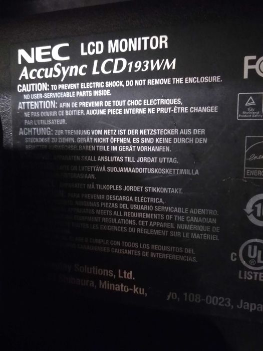 Monitor_LCD193WM-BK  NEC