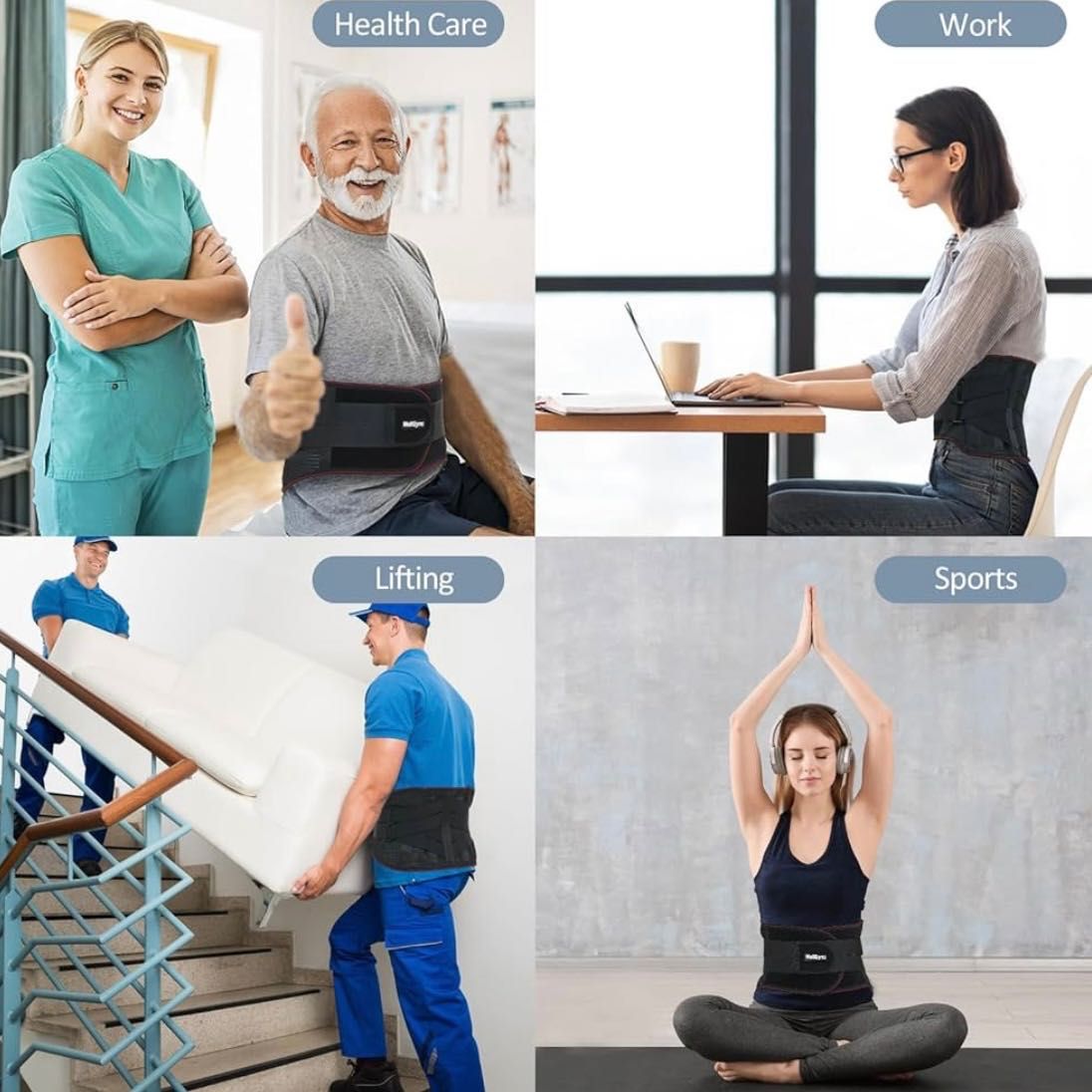 WellSync pas lędźwiowy wspomagający kręgosłup XL