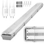 Lampa LED hermetyczna 2x18W – do garażu, warsztatu – zestaw gotowy