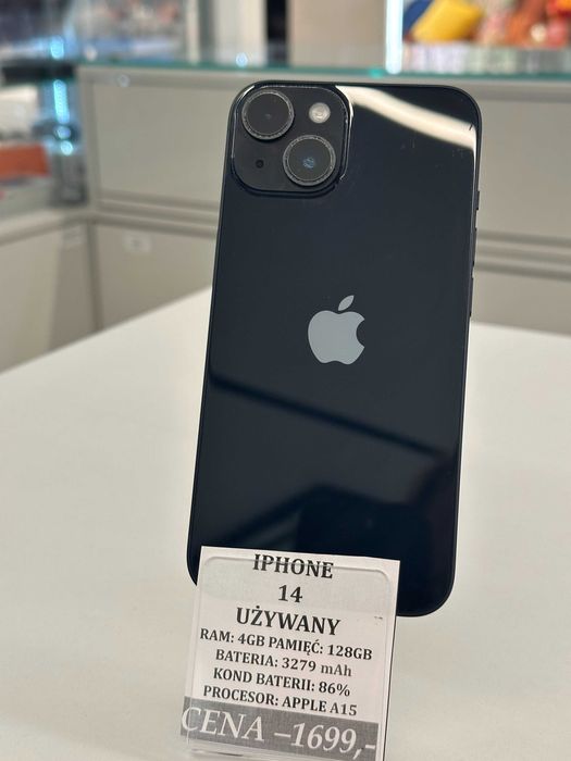 iPhone 14 128GB Bat 86% Topcase Vivo *Raty 0%*