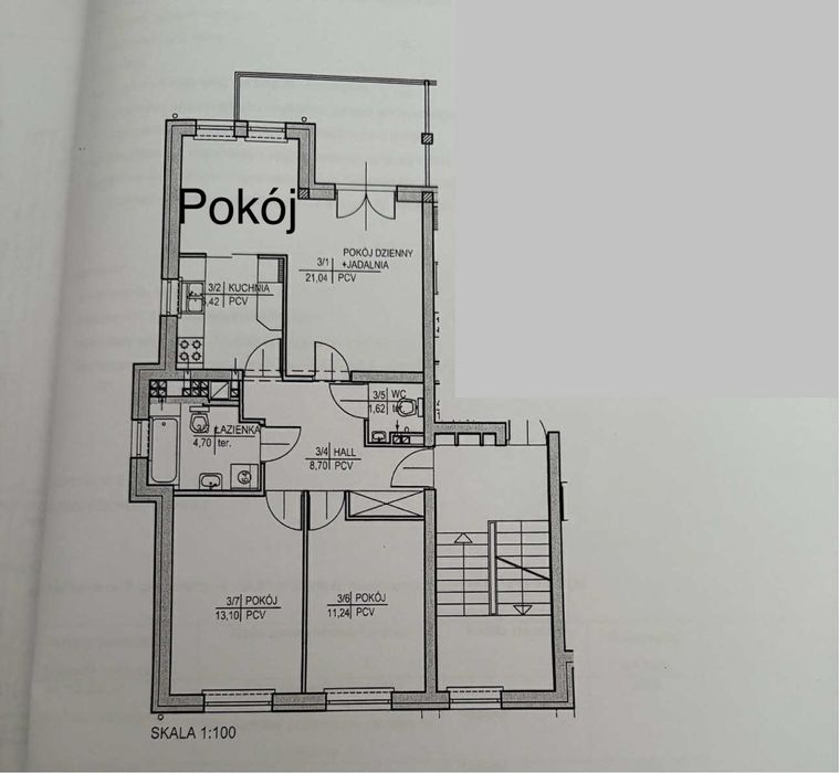 REZERWACJA 4 pokoje, I piętro, 66,7m2. Osiedle pod Dębami