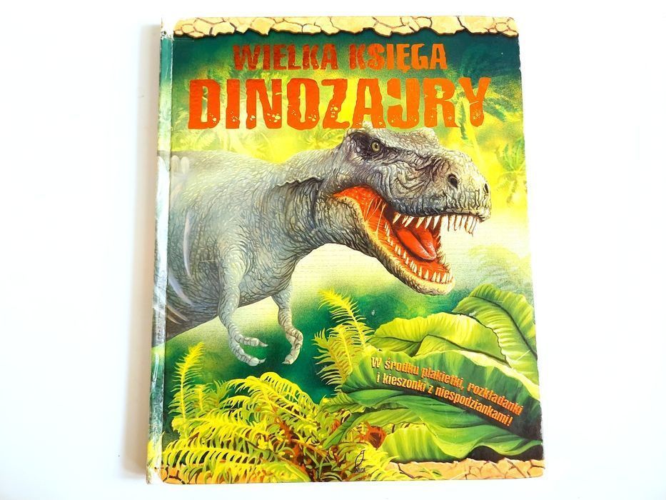 Książka wielka księga Dinozaury 2007r 3d pop-up
