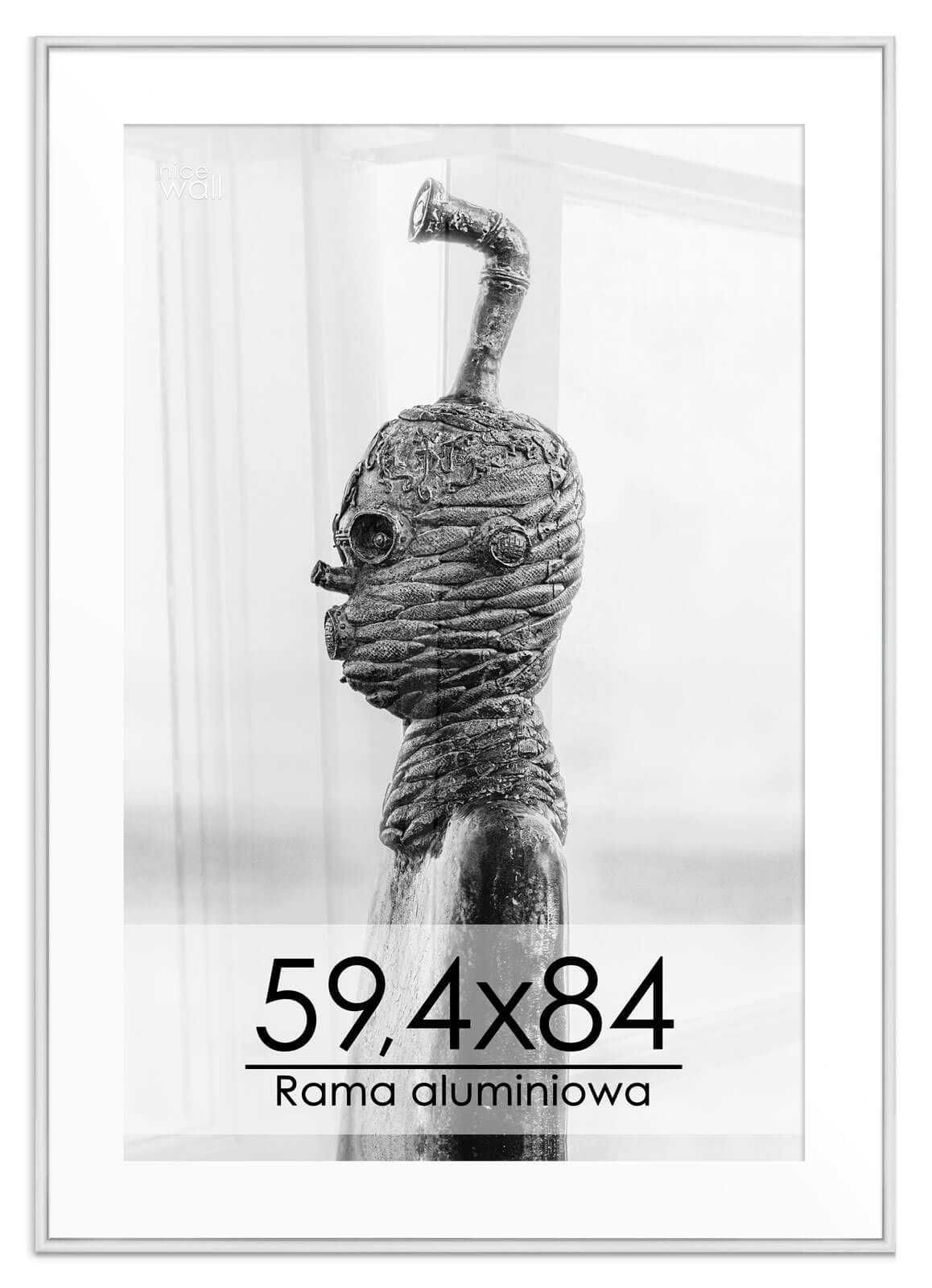 Srebrna Rama Ramka Aluminiowa 59,4x84 zdjęcia plakaty grafiki obrazy