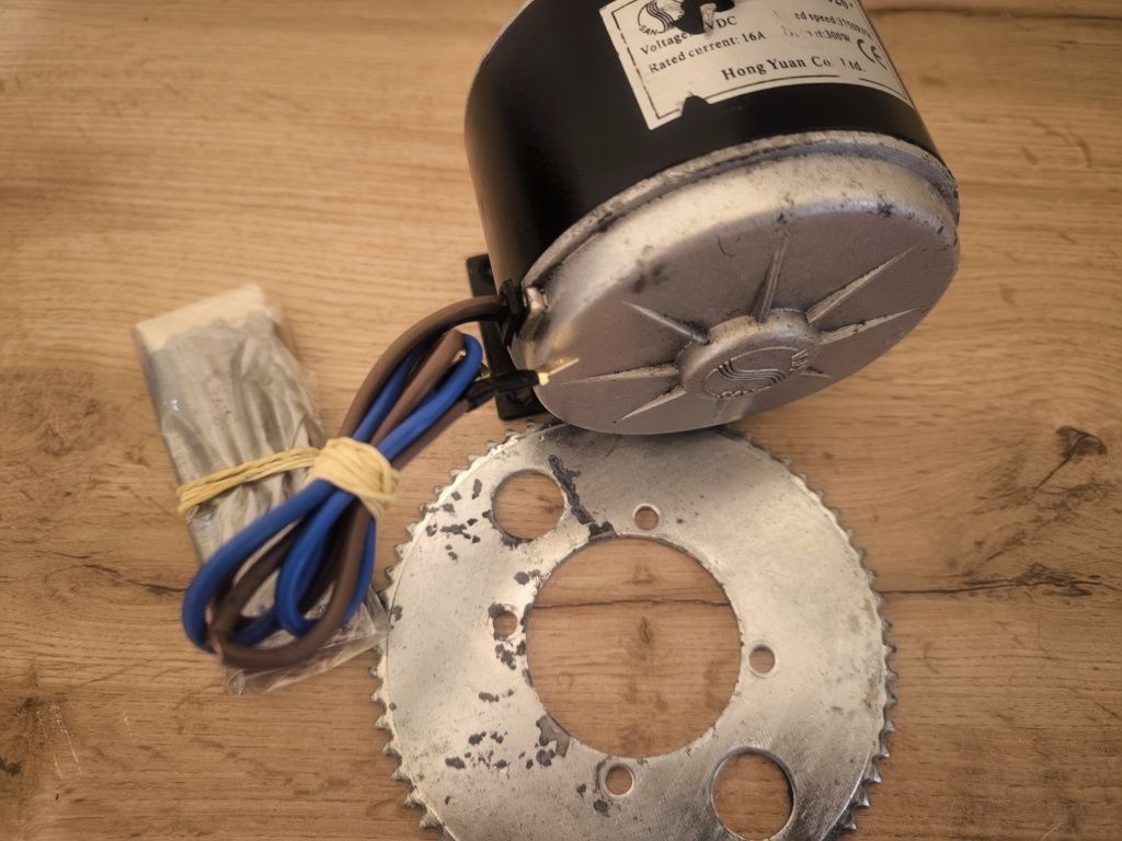 Silnik elektryczny do roweru 3750rpm 24V 16A + zębatka