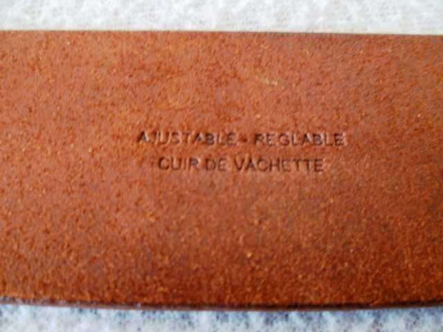 Cinto Longchamp - Pele de vitela - Castanho (Original Made in France)