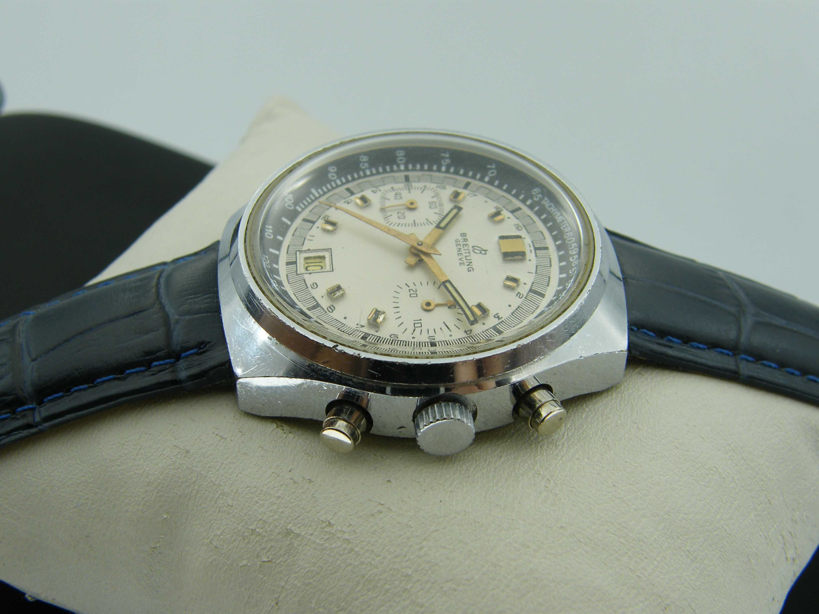 Breitling Chronograph Relly Vintage Piękna Pasówka Valjoux 7734