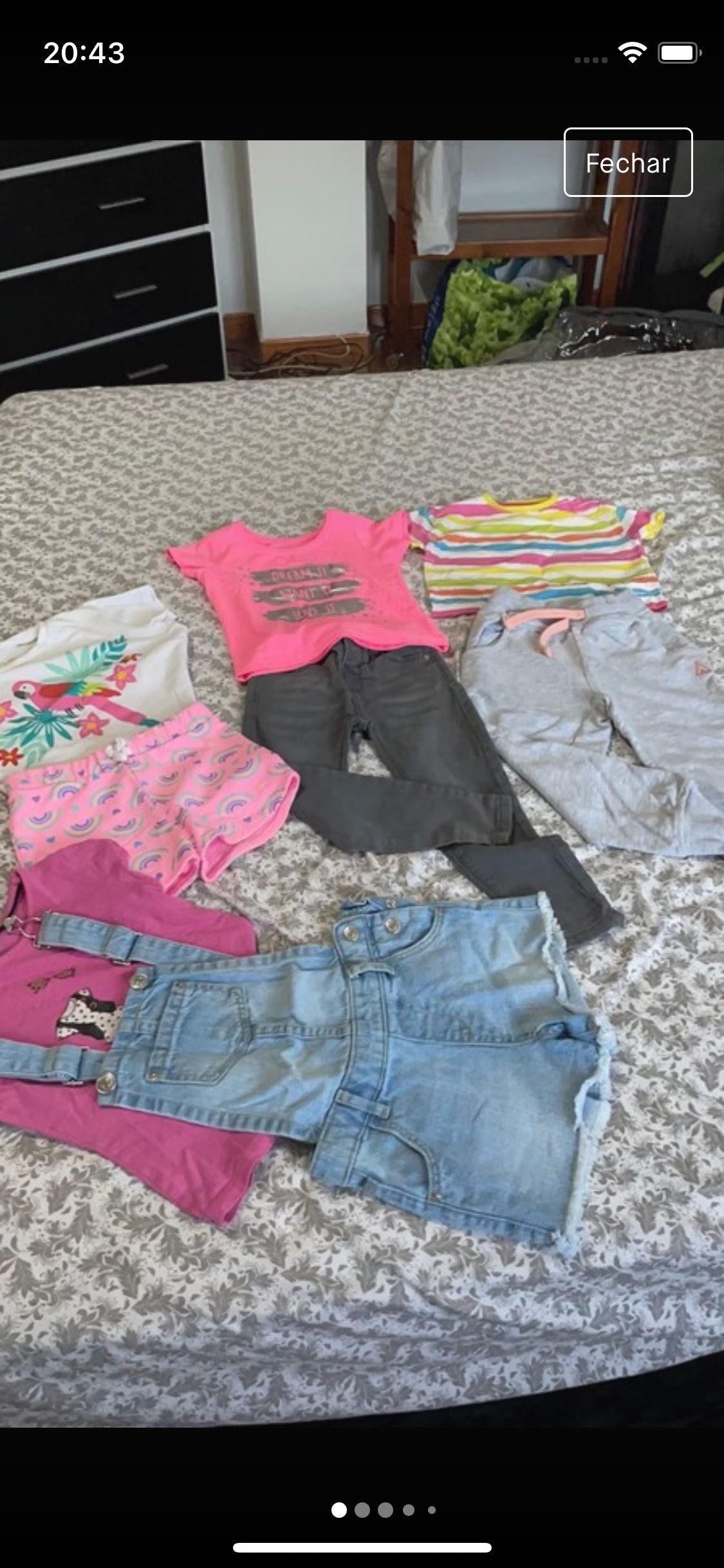 Lote de roupas menina 3 anos