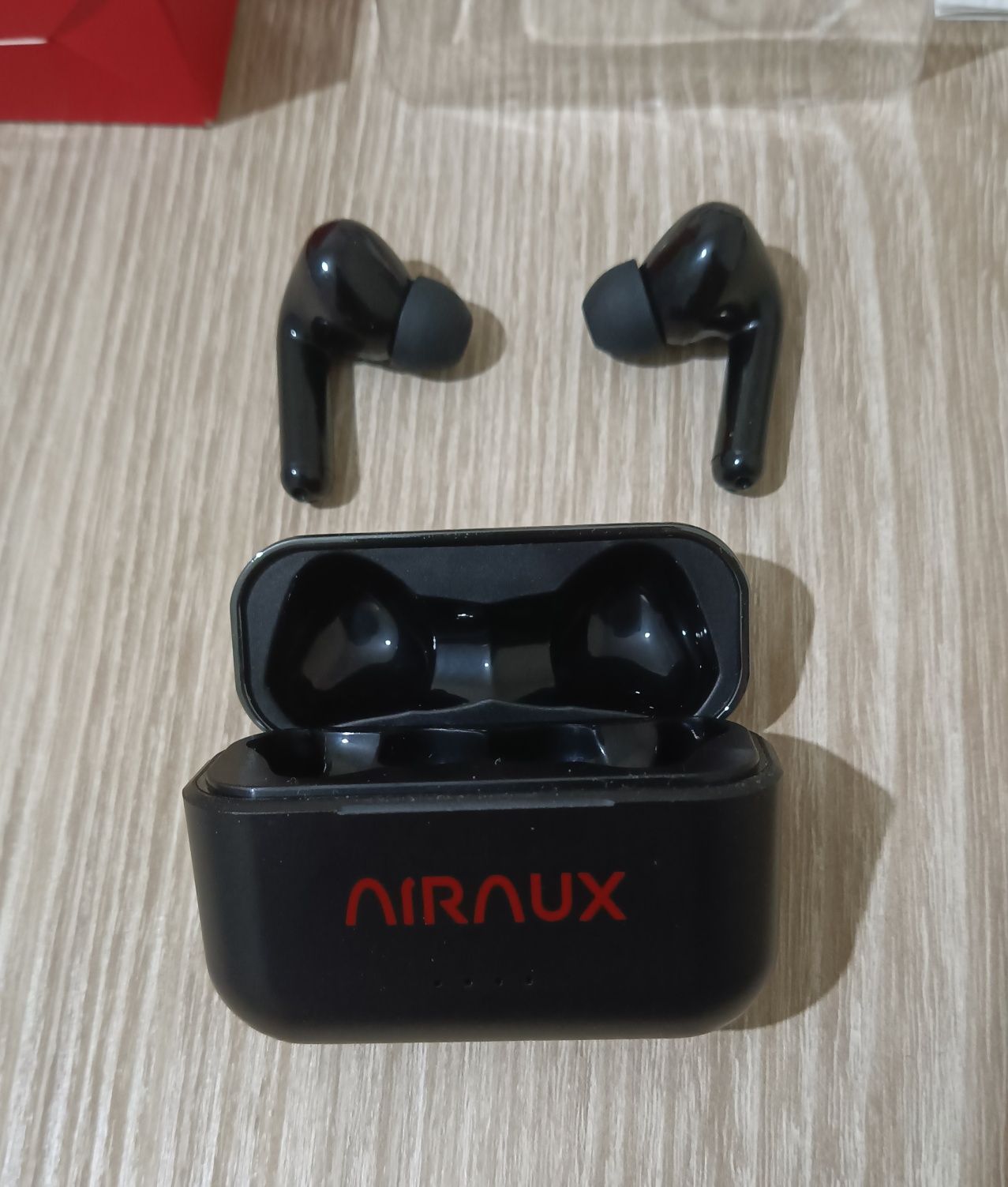 Fones AirAux - Como novos, com caixa e acessórios