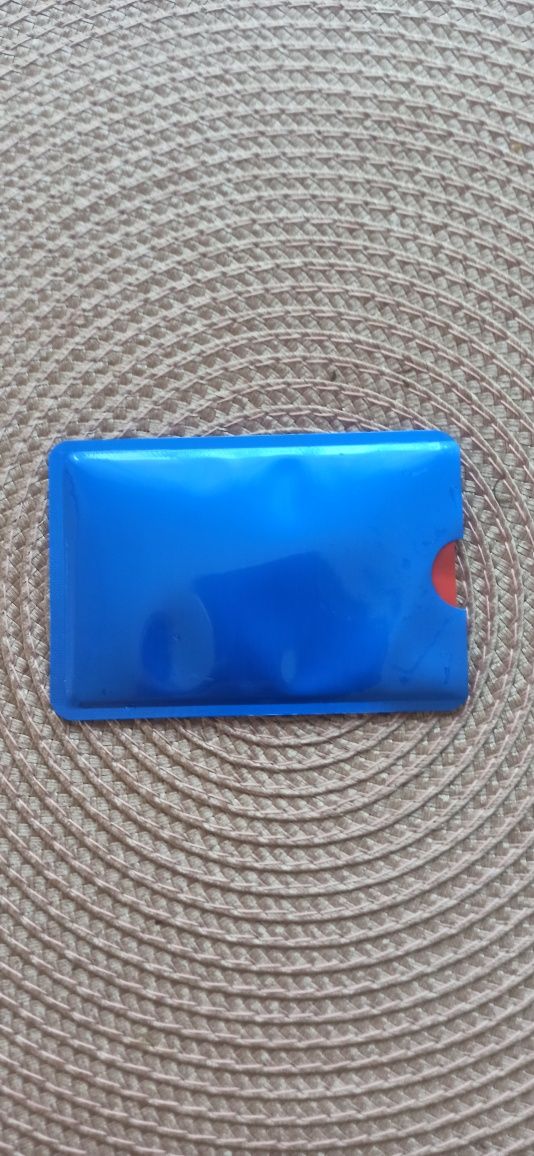 Etui ochronne karty zbliżeniowe płatnicze RFID PRO -  kolor niebieski