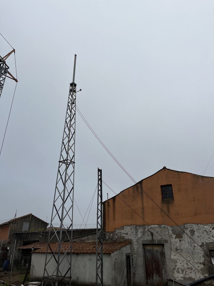 Poste metálico 15mts para Aerogerador ou Torre de iluminacao