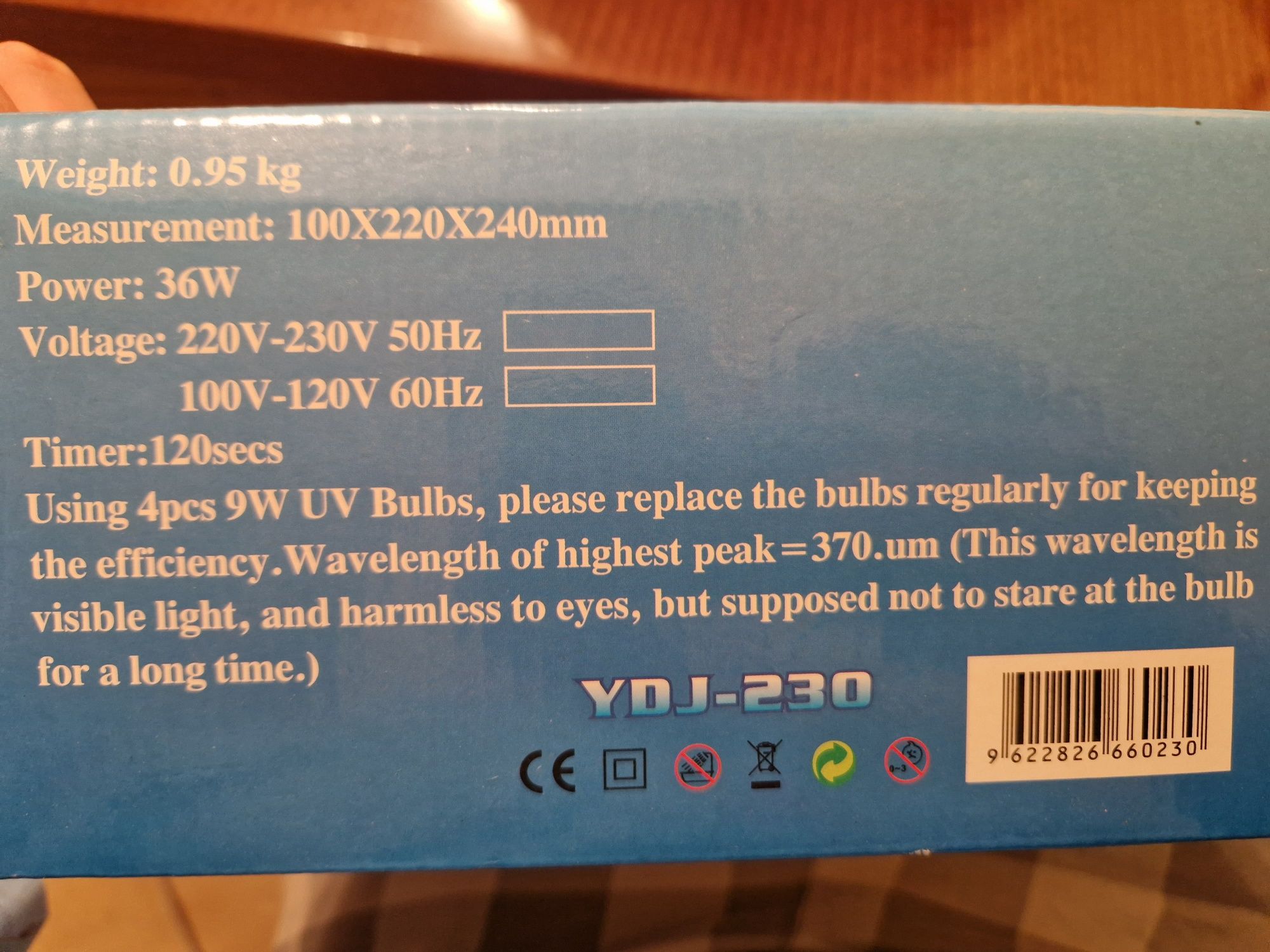 Tania LAMPA UV 36 WATT YDJ-230 hybryda manicure hybrydowy