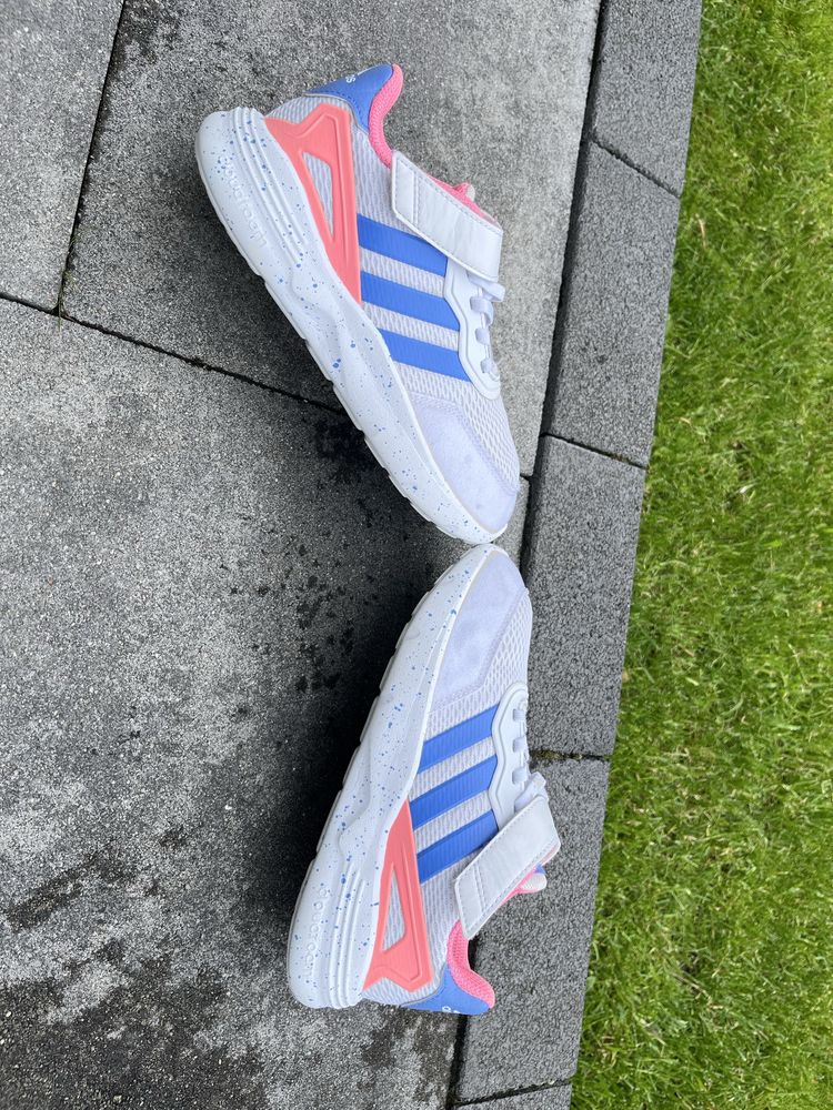 Adidas r. 34 Nebzed Cloudfoarm biale buty adidasy na rzep dla dziewczy