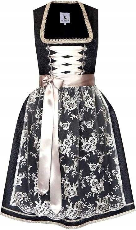 Alpenmärchen sukienka strój kostium przebranie vintage midi rozmiar 40