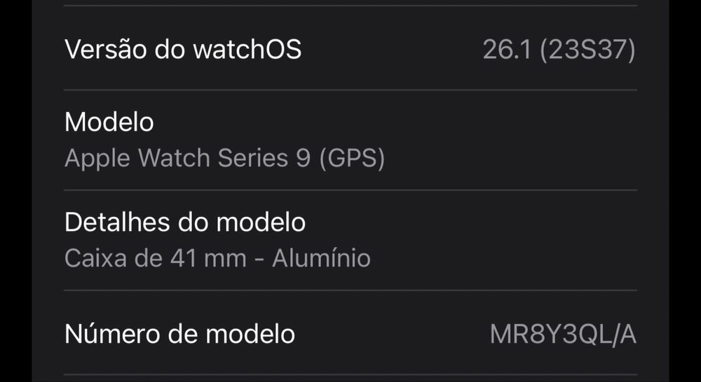 Aple watch 9 41mm preto