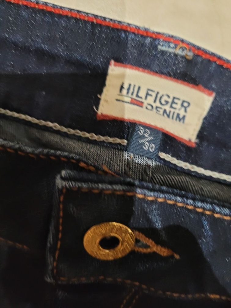 Spodnie oryginalne jeans rurki damskie Tommy Hilfiger
